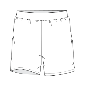 Moldes de confeccion para HOMBRES Shorts Bermuda Volleyball 9351